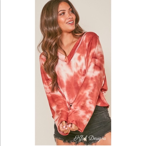 ❤️SO SOFT TIE DYED BATWING TOP!❤️ - Picture 1 of 10